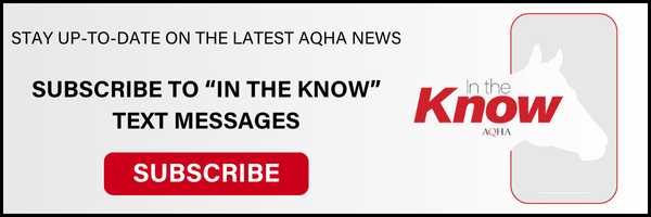 In the Know for AQHA text message updates